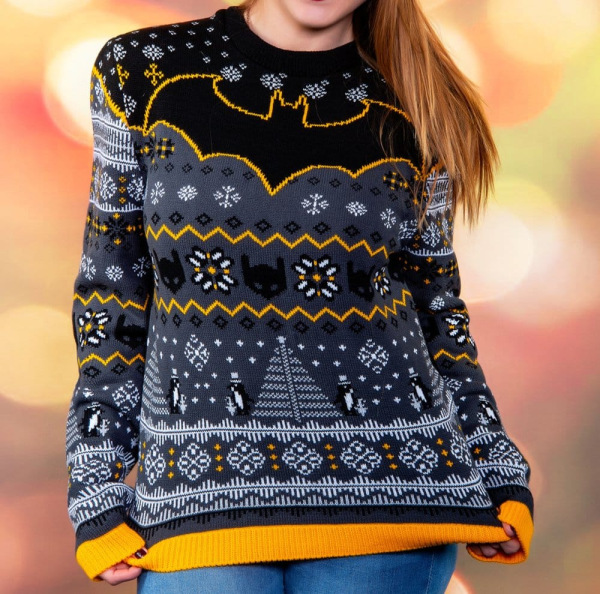 Batman Christmas Sweater Penguin Size XXL 1