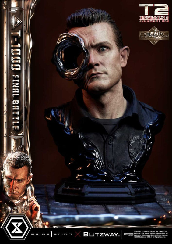Terminator 2 Museum Masterline Series Statue 1/3 T-1000 Final Battle Deluxe Bonus Version 73 cm 9