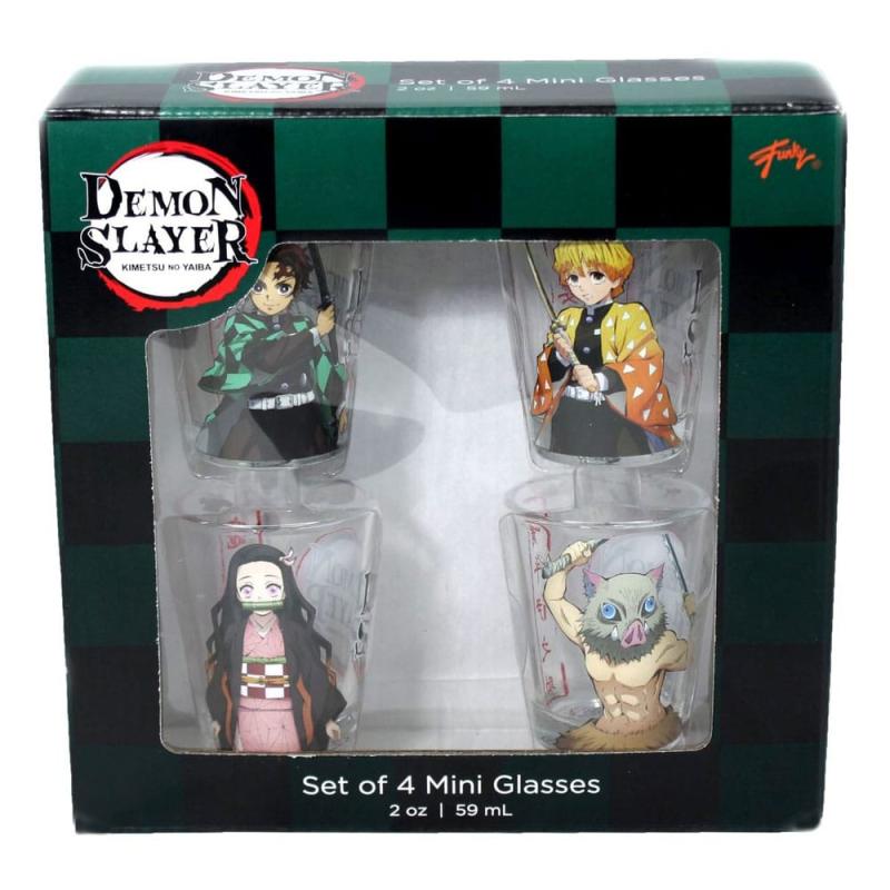 Demon Slayer Shot Glasses 4-Pack Group 59 ml 6