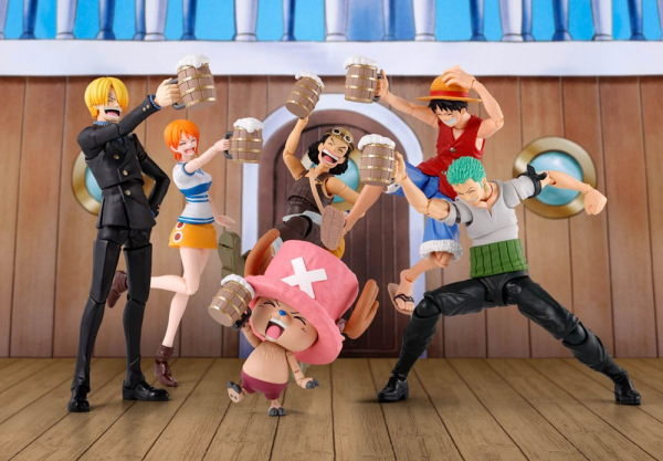 One Piece S.H. Figuarts Accessory Set The Straw Hat Crew Party Set 1