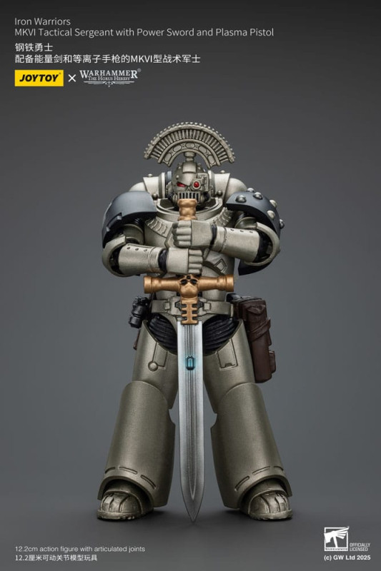 Warhammer The Horus Heresy Action Figure 1/18 lron Warriors MKVI Tactical Sergeant with Power Sword 1