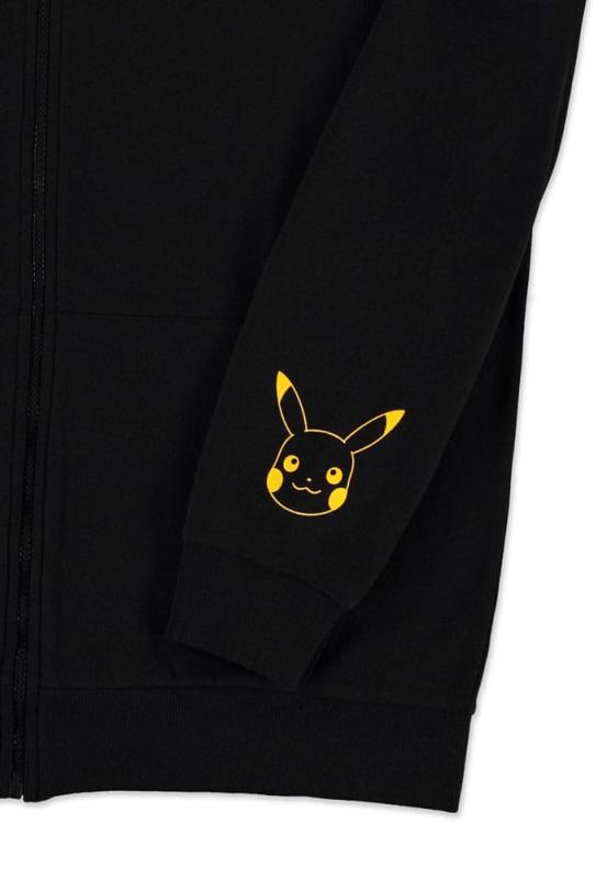 Pokemon Zipper Hoodie Sweater Pikachu Electrifying Line-art Size M