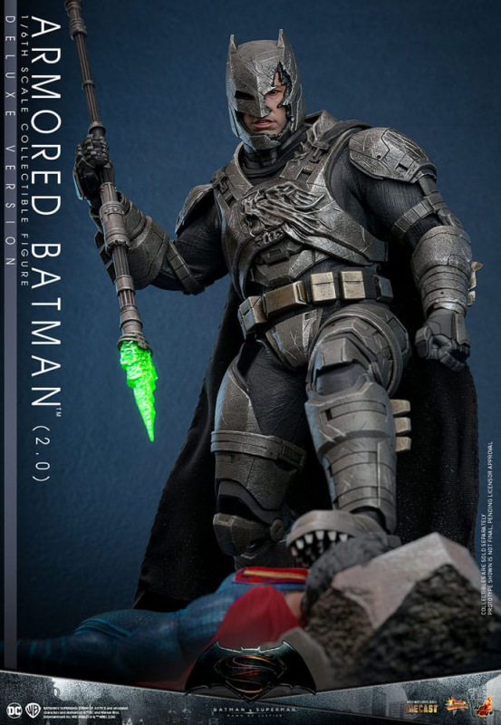 Batman v Superman: Dawn of Justice Movie Masterpiece Action Figure 1/6 Armored Batman 2.0 3