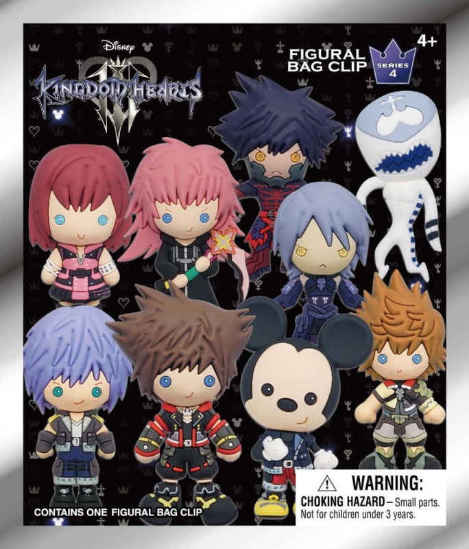 Kingdom Hearts 3D PVC Bag Clips Series 4 Display (24) 2