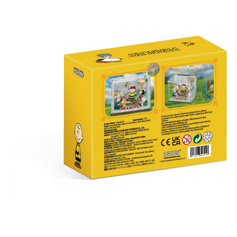 Peanuts Puremind DIY Construction Mini Scene Baseball Time 2