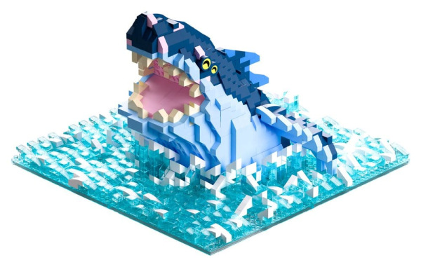 Sea of Thieves brickset Megalodon 11 cm