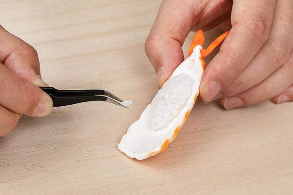 Sushi Plastic Model Kit 1/1 Shrimp 3 cm 2