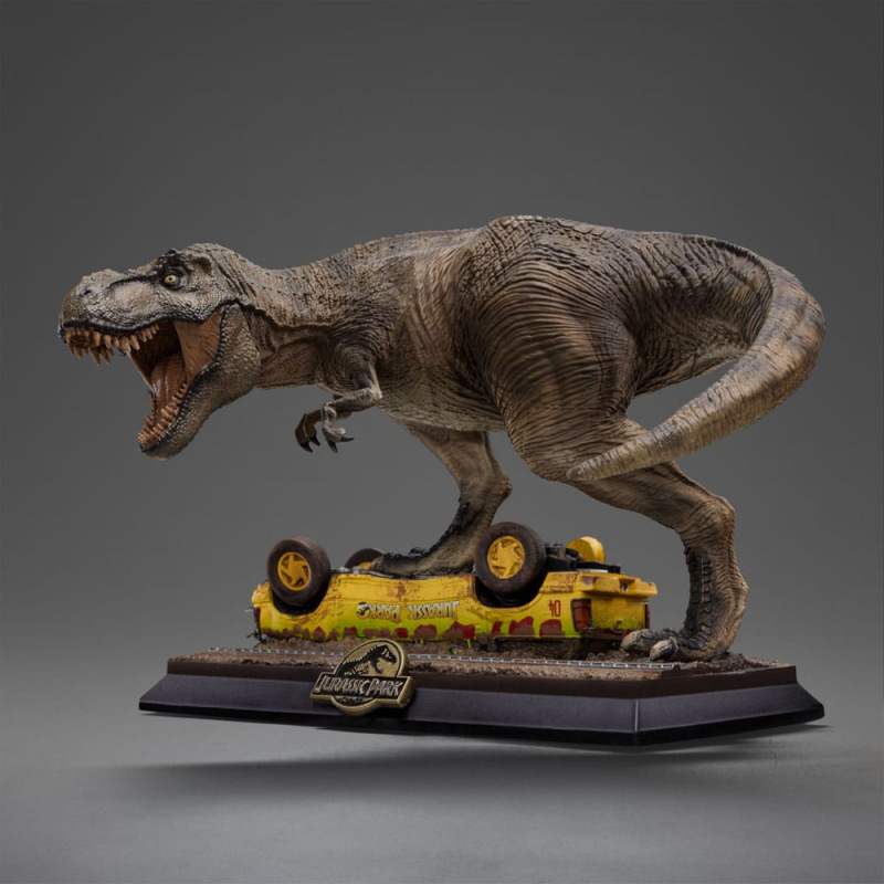 Jurassic Park Icons Statue T-Rex Attack 15 cm 3
