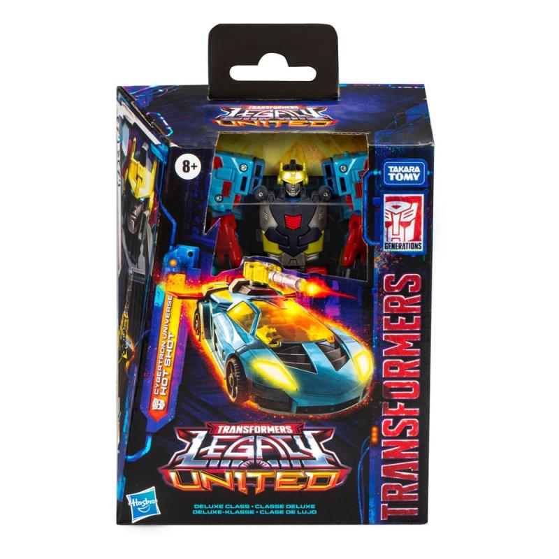 Transformers Generations Legacy United Deluxe Class Action Figure Cybertron Universe Hot Shot 14 cm