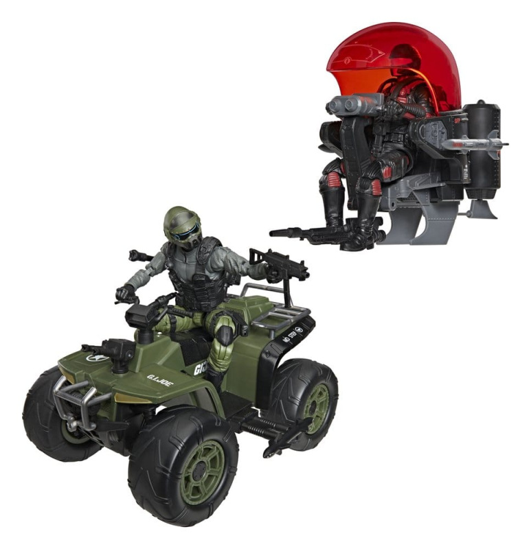 G.I. Joe Classified Series Action Figure & Vehicle Set Snake Eyes & Varmint ATV vs. Stealth Viper &