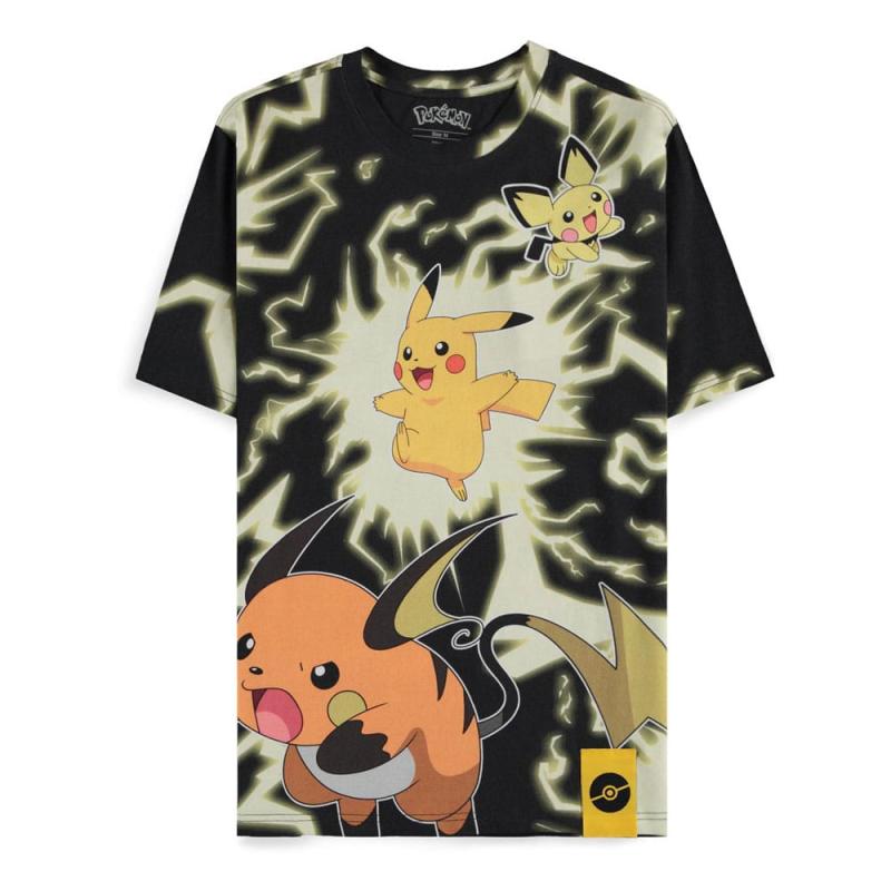 Pokémon T-Shirt Mirage AOP Pikachu Lightning