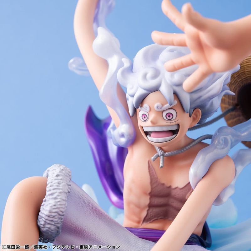 One Piece Portrait.Of.Pirates PVC Figure "Evolutionary History" Monkey D. Luffy "Gear Fifth" 26 cm 9
