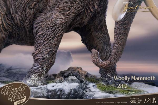 Historic Creatures: The Woolly Mammoth 28 cm The Wonder Wild Series Statue - X-Plus