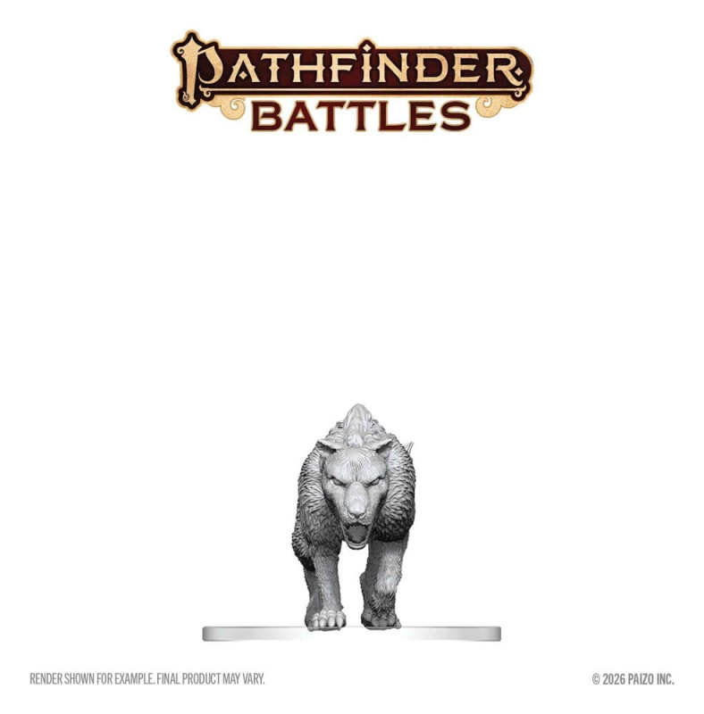 Pathfinder Battles Deep Cuts Unpainted Miniature Hyaenodon 13 cm 2