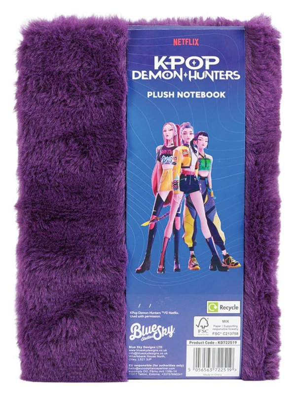KPop Demon Hunters A5 Notebook Huntr/x Plush 1