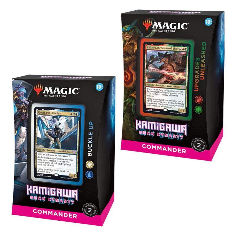 Magic the Gathering Kamigawa: Neon Dynasty Commander Decks Display (4) english