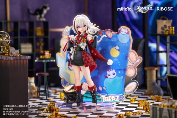 Honkai: Star Rail Rise Up Chibineko Series PVC Statue Topaz & Numby Ver. 18 cm 6