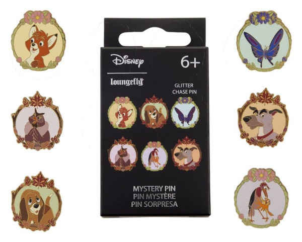 The Fox and the Hound by Loungefly Enamel Pins Blind Display (12)