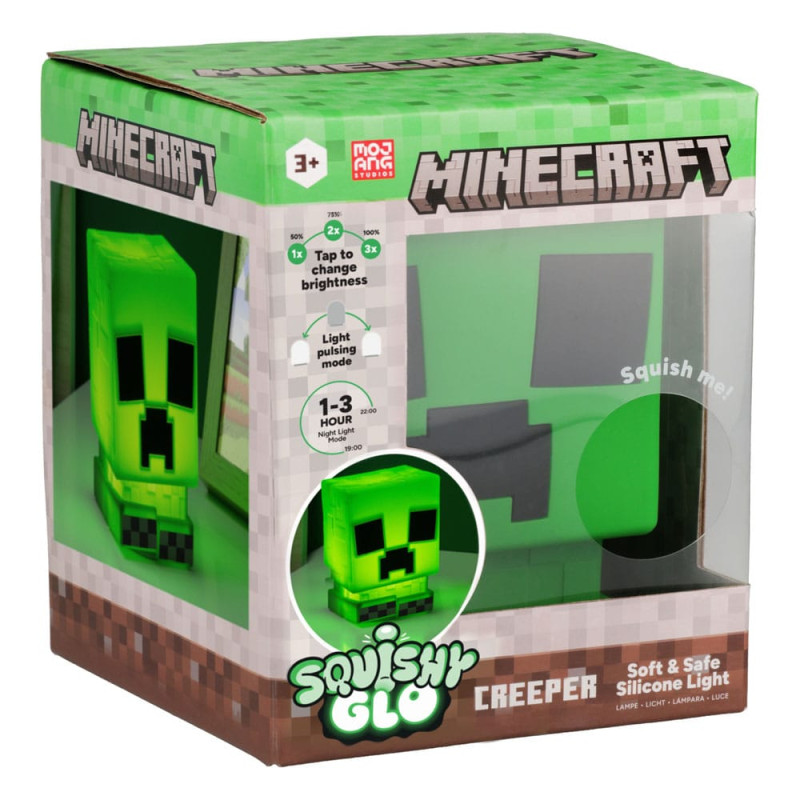 Minecraft Squishy Glo Silicon Light Creeper 15 cm 2