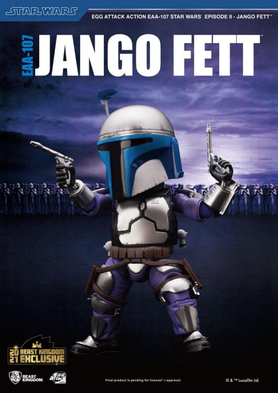 Star Wars Episode II: Jango Fett Exclusive Egg Attack Action Figure - Beast Kingdom Toys