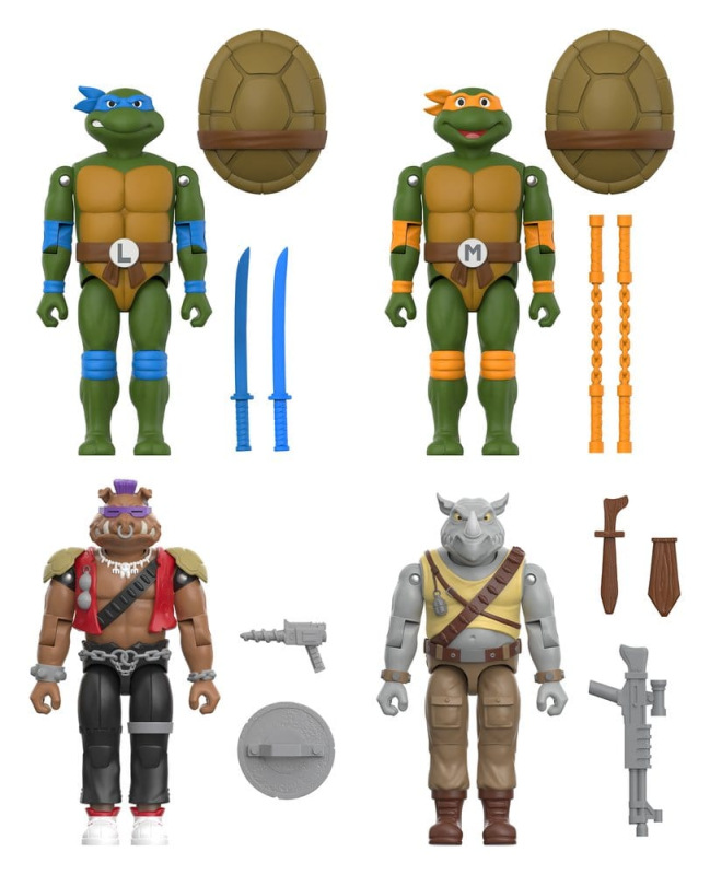 Teenage Mutant Ninja Turtles ReAction+ Action Figure Wave 02 Bebop 1