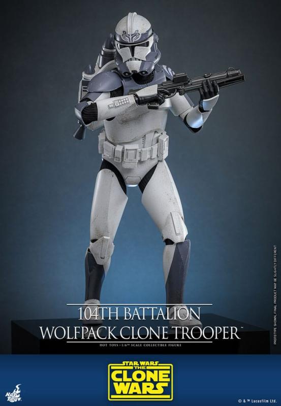 Star Wars The Clone Wars Action Figure 1/6 104th Battalion Wolfpack Clone Trooper 30 cm 6