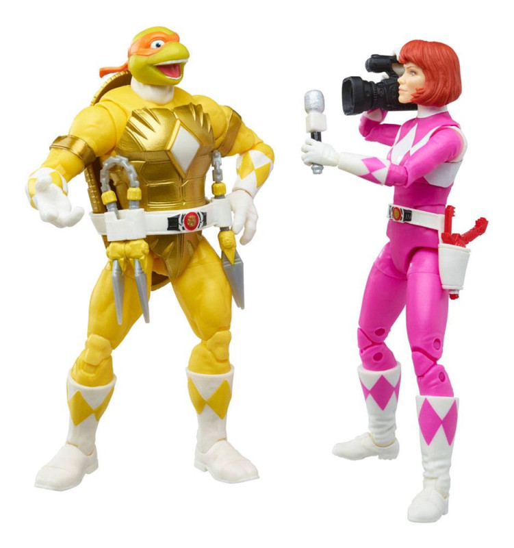 Power Rangers x TMNT Lightning Collection Action Figures 2022 Morphed April O´Neil & Michelangelo 5