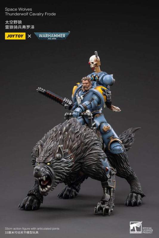 Warhammer 40k: Space Wolves Thunderwolf Cavalry Frode 1/18 Action Figure - Joy Toy (CN)