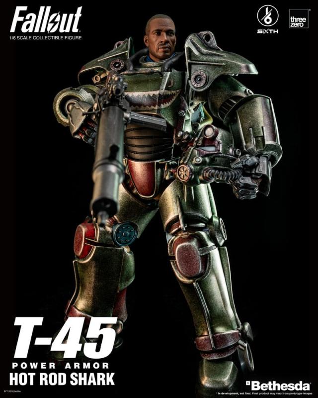 Fallout FigZero Action Figure 1/6 T-45 Hot Rod Shark Power Armor 37 cm 6