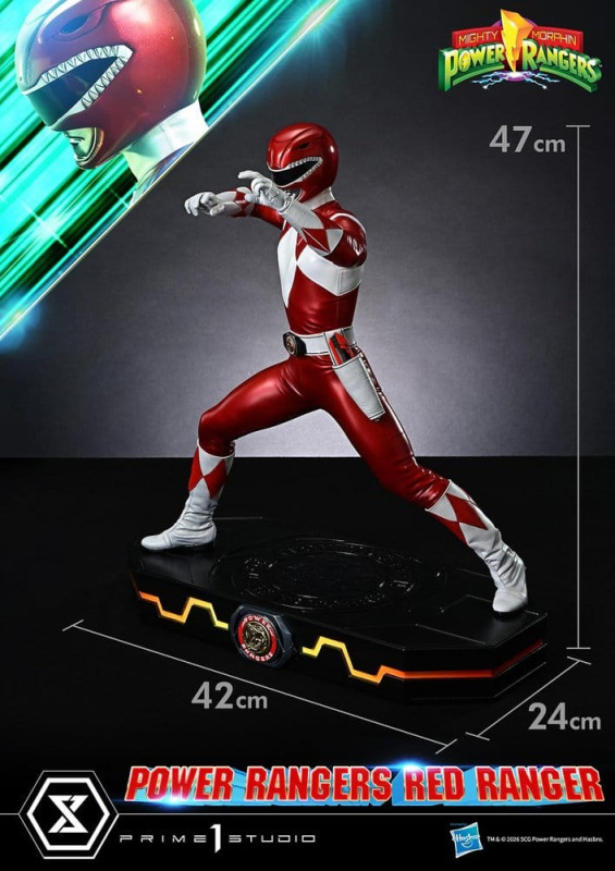 Mighty Morphin Power Rangers Premium Masterline Statue 1/4 Red Ranger 62 cm 8