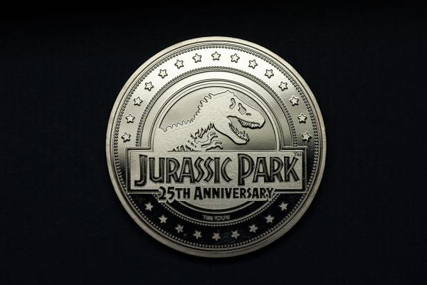 Jurassic Park Collectable Coin 25th Anniversary T-Rex Silver Edition 1