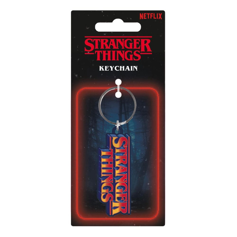 Stranger Things Rubber Keychain Retro Logo 6 cm