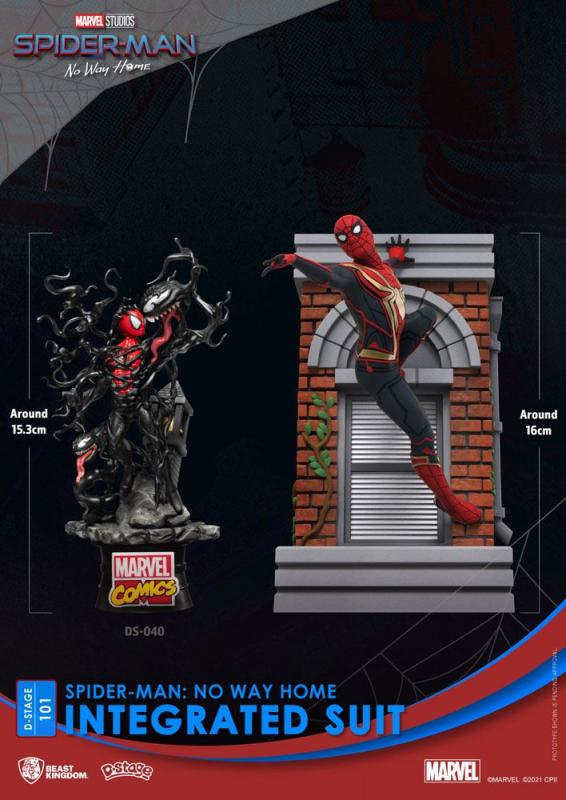 Spider-Man No Way Home: Spider-Man Integrated Suit Closed Box 16 cm PVC Diorama - BKT
