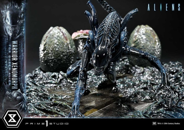 Aliens (Film) Ultimate Diorama Masterline Statue Warrior Xenomorph for Queen Alien 23 cm 10