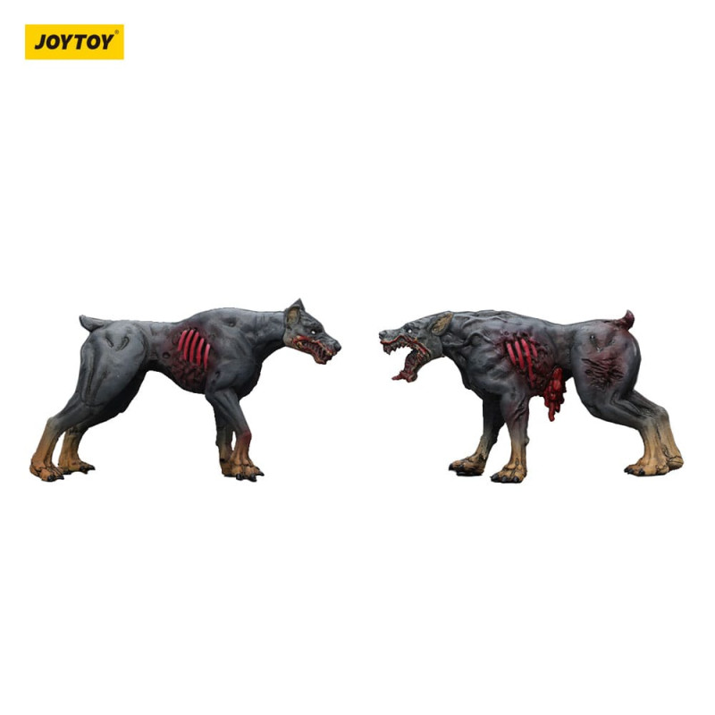 Zombie Dark Source Action Figures 2-Pack Police Dogs 8 cm 7