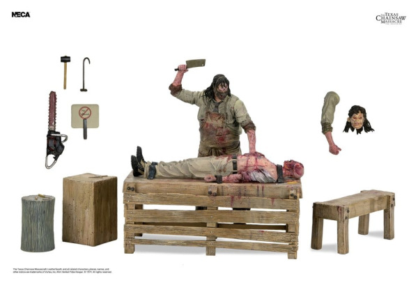 Texas Chainsaw Massacre: The Beginning Diorama Action Figure Leatherface Slaughterhouse Boxed Set 18 1