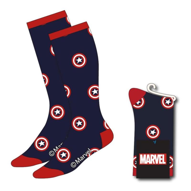 Avengers Socks Captain America Shield 38-45