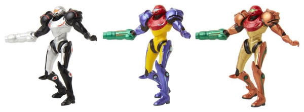 World of Nintendo Metroid Mini Figure 3-Pack Chozo Power Suits 6 cm 2