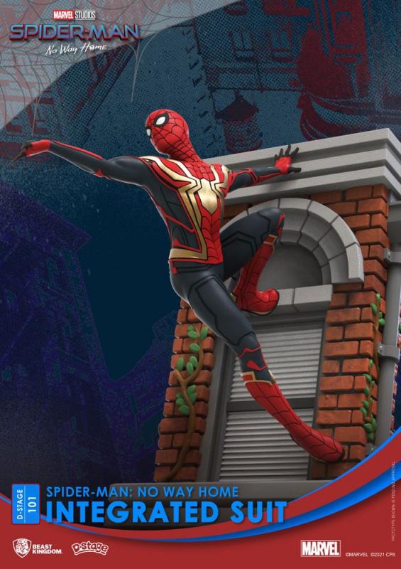Spider-Man No Way Home: Spider-Man Integrated Suit Closed Box 16 cm PVC Diorama - BKT