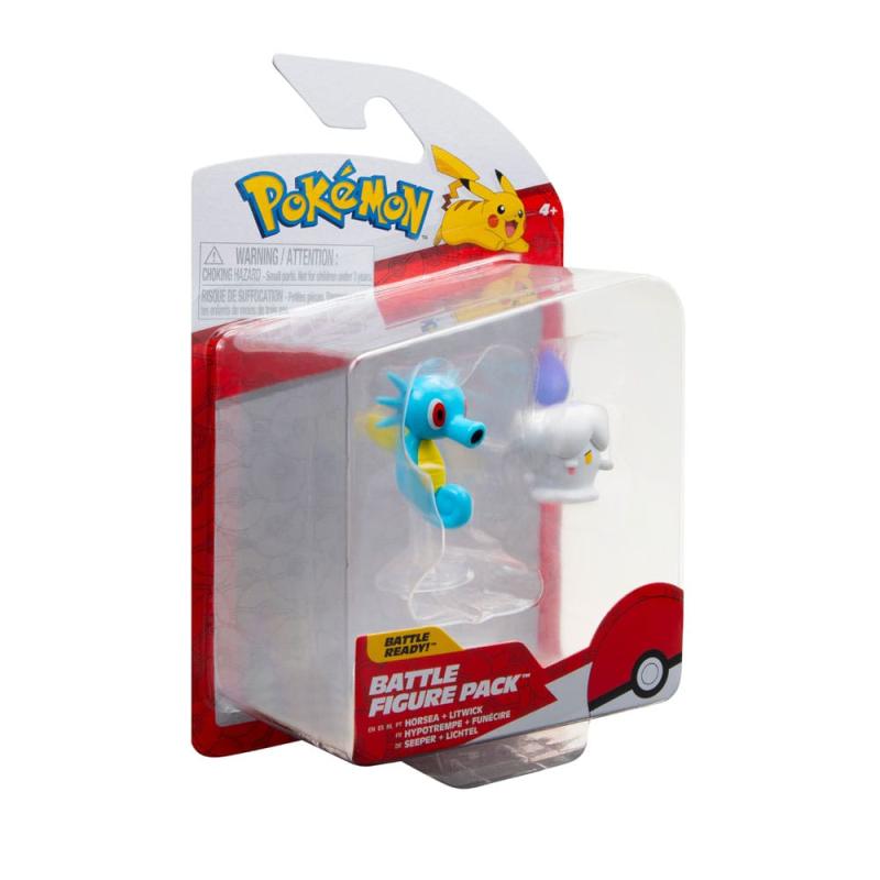 Pokémon Battle Figure Set Figure 2-Pack Litwick, Horsea