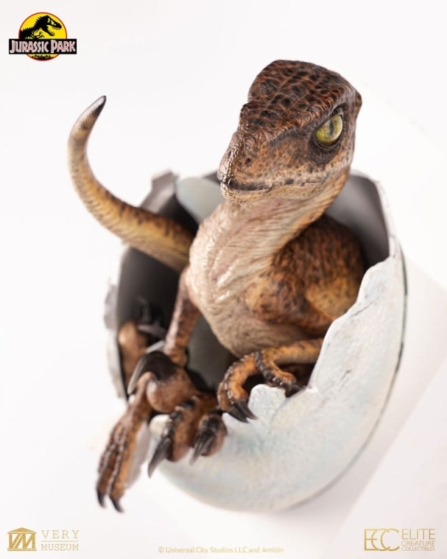 Jurassic Park Replica Bust Velociraptor Hatching Egg 24 cm 2