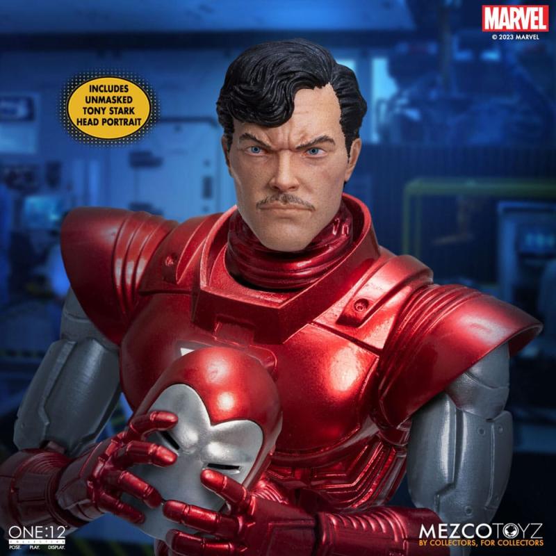 Marvel: Iron Man (Silver Centurion Edition) 1/12 Action Figure - Mezco Toys