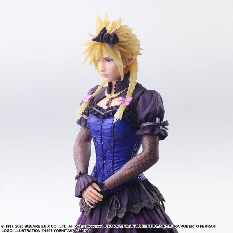 Final Fantasy VII Remake Static Arts Gallery Statue Cloud Strife Dress Ver. 28 cm 7