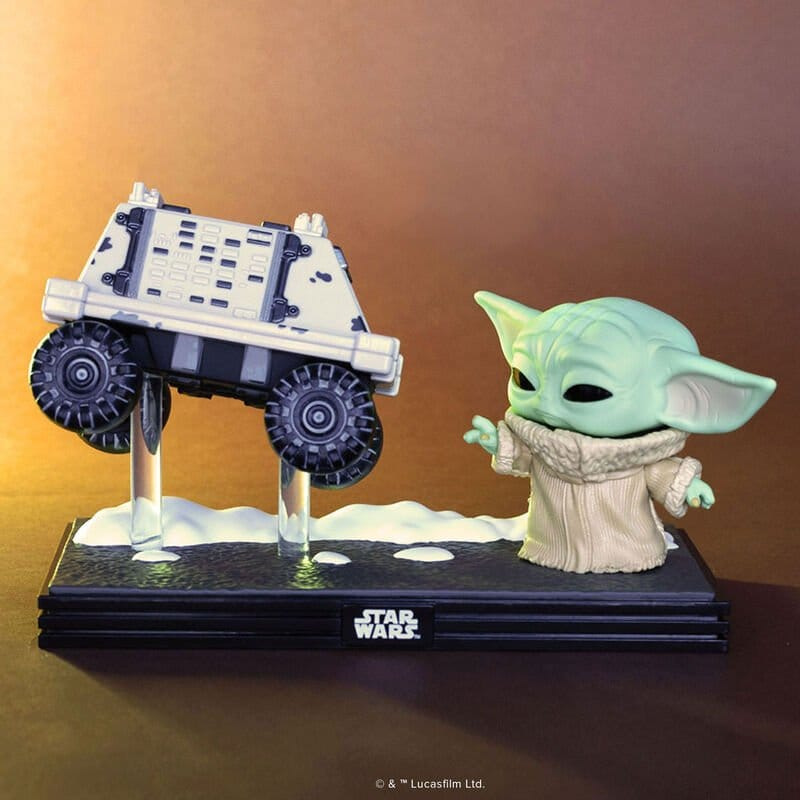 Star Wars: The Mandalorian and Grogu POP! Moment Vinyl Figures Grogu with Polar Mouse Droid 9 cm 1