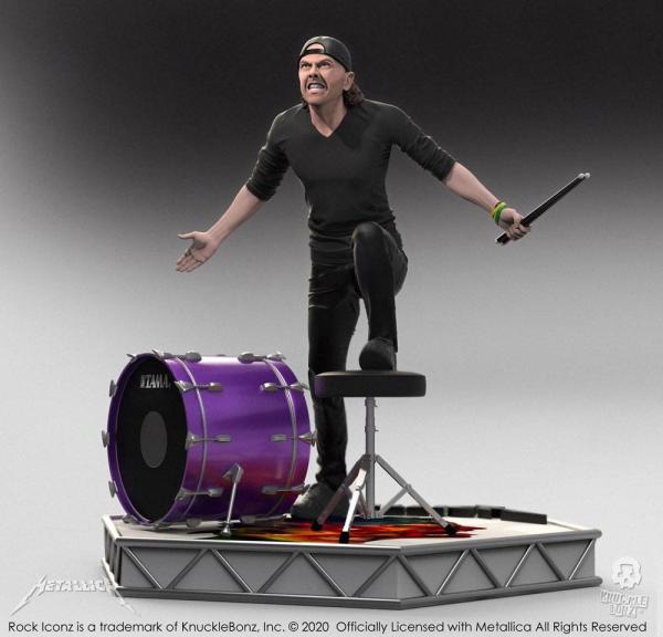 Metallica Rock Iconz Statue Lars Ulrich Limited Edition 22 cm 5