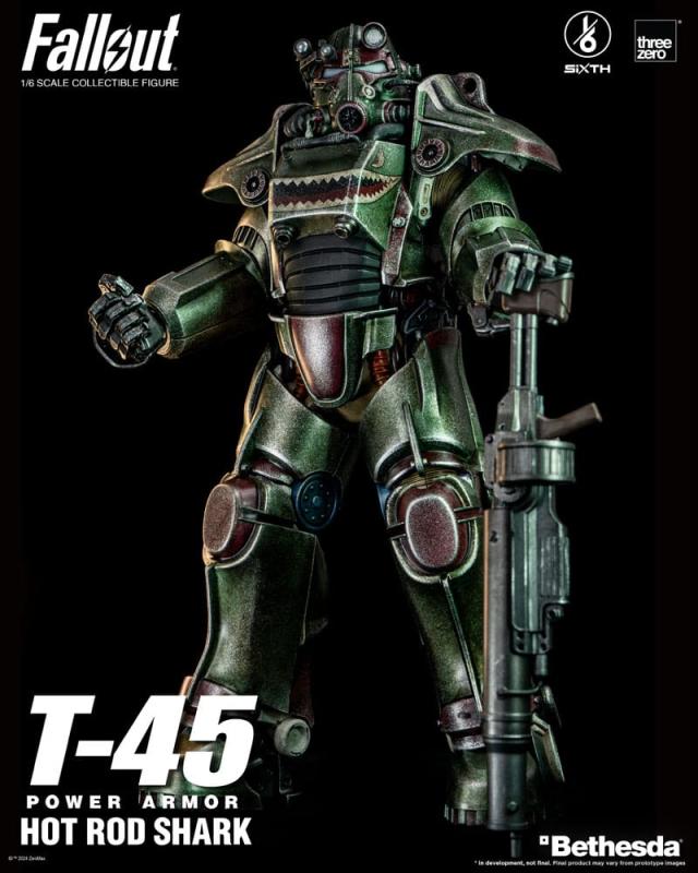 Fallout FigZero Action Figure 1/6 T-45 Hot Rod Shark Power Armor 37 cm 2