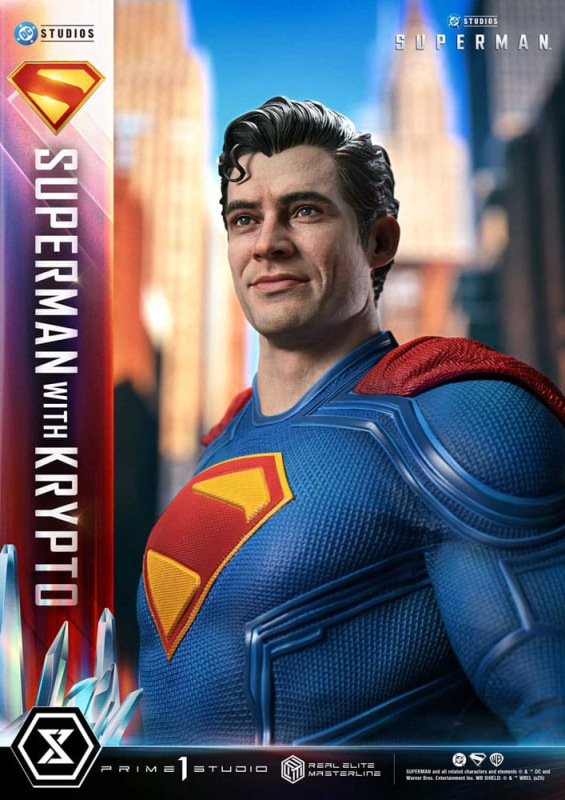 Superman (2025) Real Elite Masterline Series Statue 1/3 Superman with Krypto 95 cm 4