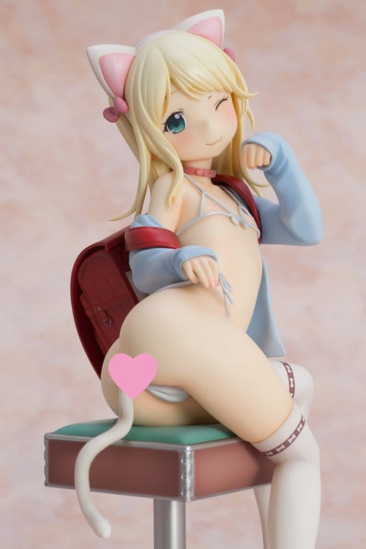 Hatsukoi Ribbon PVC Figure 1/6 Yuu White cat Ver. 25 cm 4