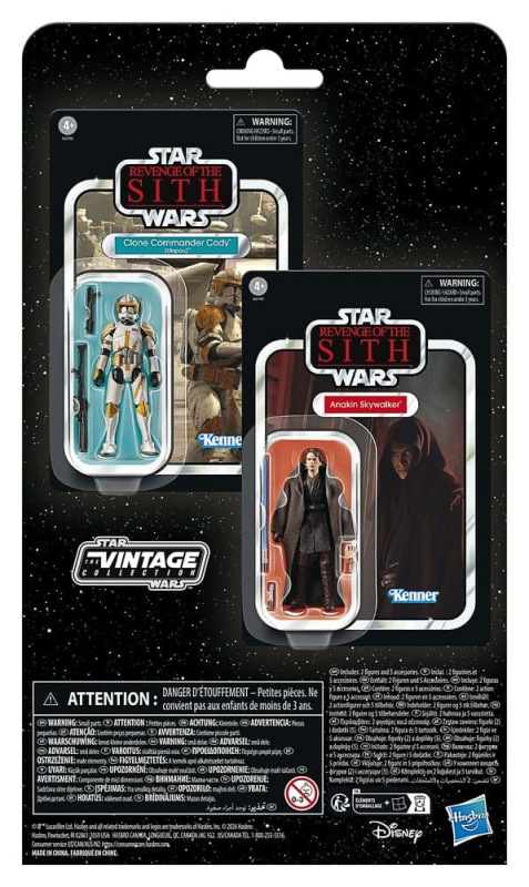 Star Wars Episode III Vintage Collection Action Figure 2-Pack Anakin Skywalker & Clone Commander Cod 1