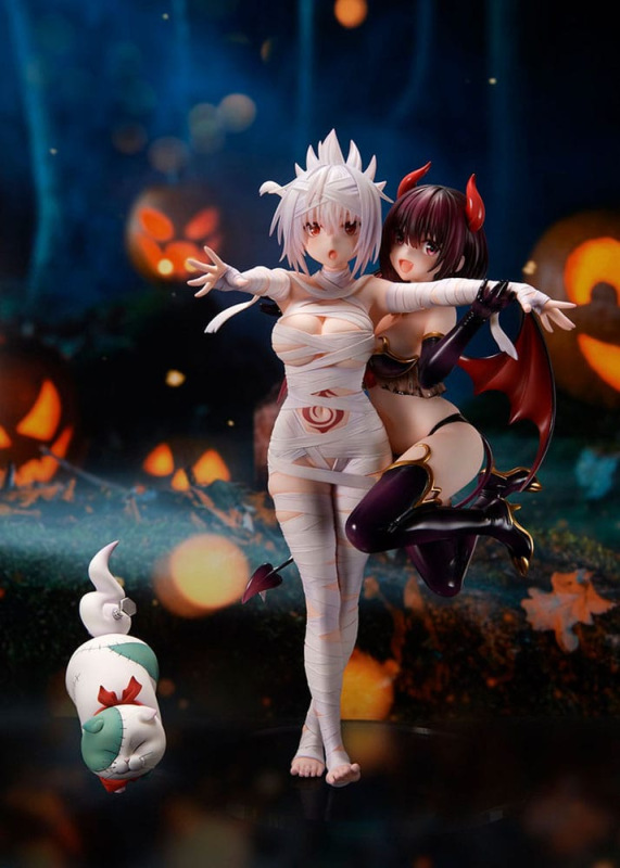 Ayakashi Triangle PVC Statue Matsuri Kazamaki & Suzu Kanade & Shirogane 25 cm 4